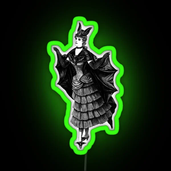 Victorian Bat RGB Neon Sign