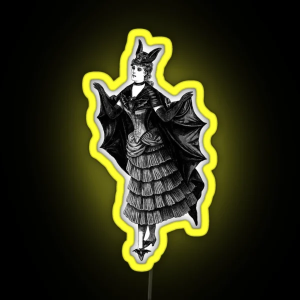 Victorian Bat RGB Neon Sign