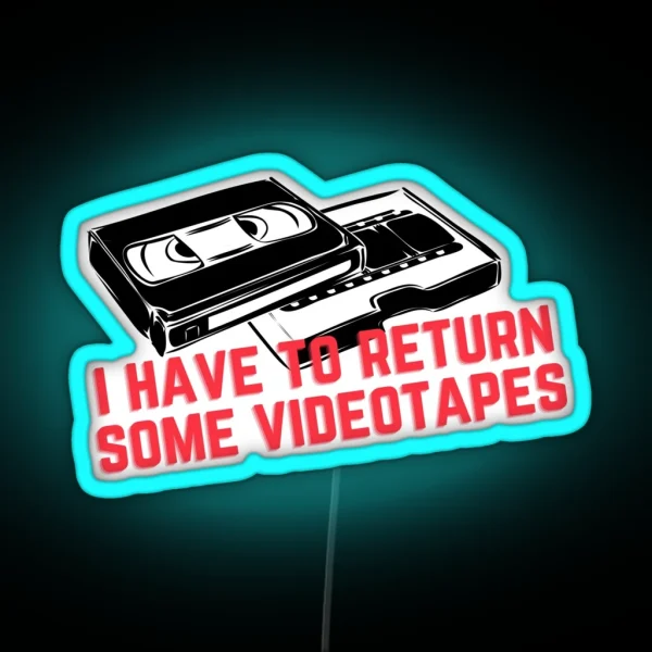 Videotapes RGB Neon Sign