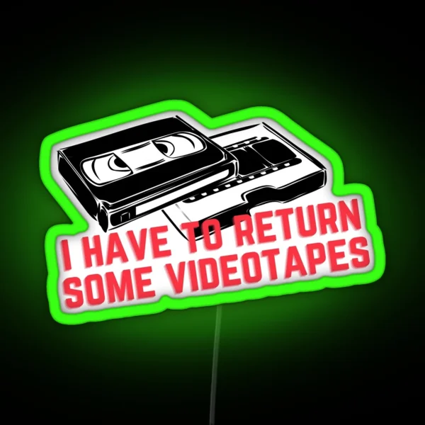 Videotapes RGB Neon Sign