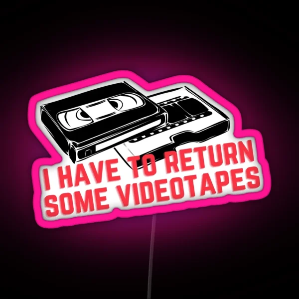Videotapes RGB Neon Sign