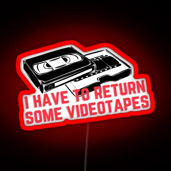 Videotapes RGB Neon Sign