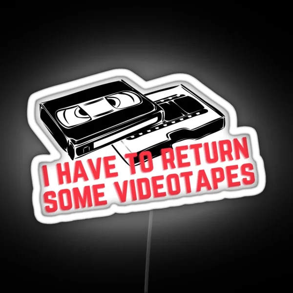 Videotapes RGB Neon Sign