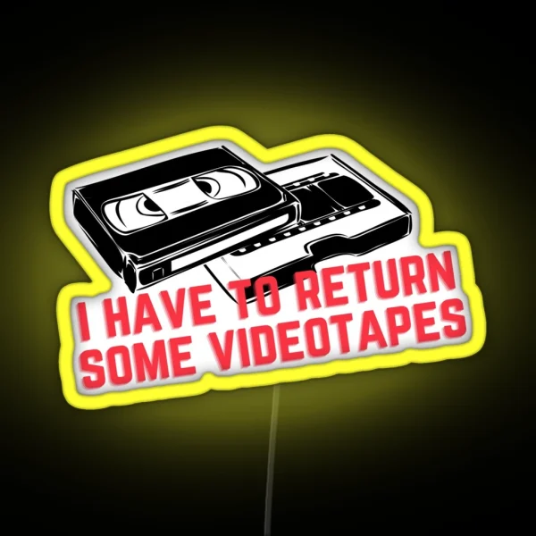 Videotapes RGB Neon Sign
