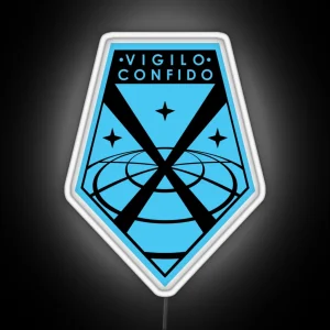 Vigilo Confido XCOM Logo RGB Neon Sign