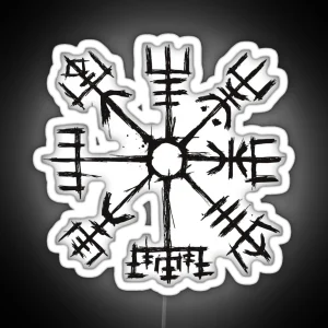 Viking Compass Vegvisir RGB Neon Sign