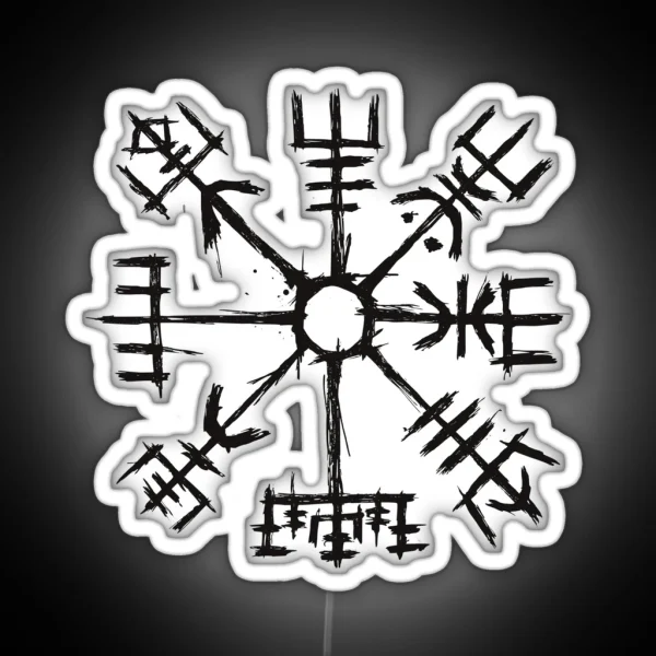 Viking Compass Vegvisir RGB Neon Sign