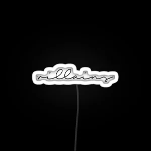Villains Minimalist RGB Neon Sign