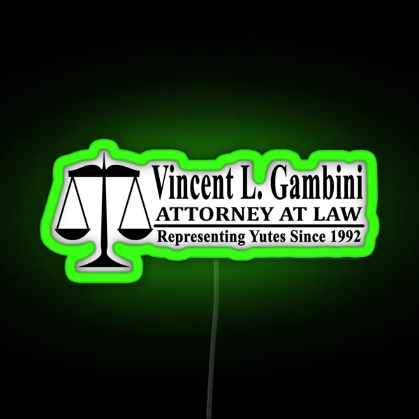 Vincent L Gambini My Cousin Vinny RGB Neon Sign