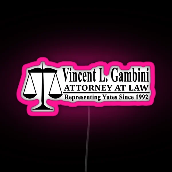 Vincent L Gambini My Cousin Vinny RGB Neon Sign