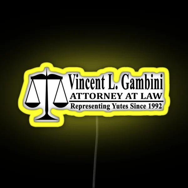 Vincent L Gambini My Cousin Vinny RGB Neon Sign