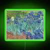 Vincent van Gogh's Vibrant Irises Inspired Neon Art Decor Piece
