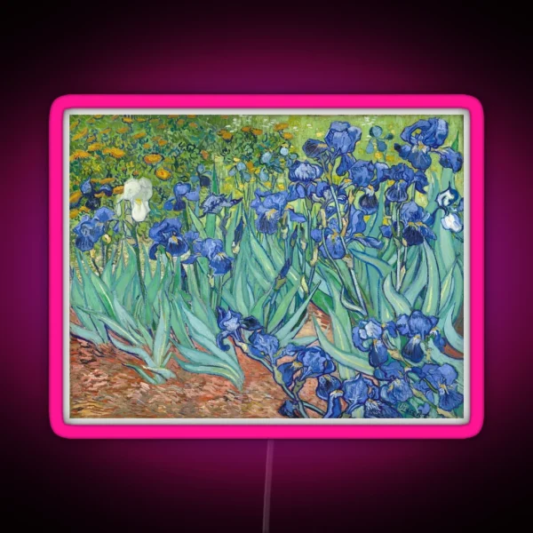 Vincent Van Gogh Irises RGB Neon Sign