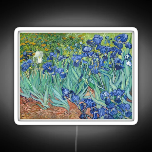 Vincent Van Gogh Irises RGB Neon Sign