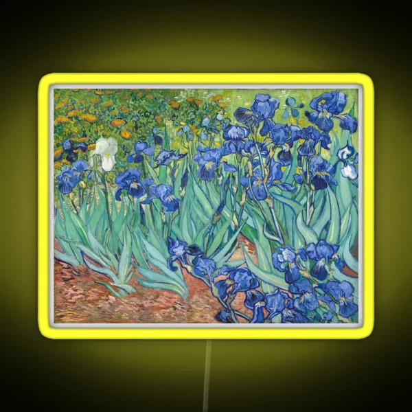 Vincent Van Gogh Irises RGB Neon Sign