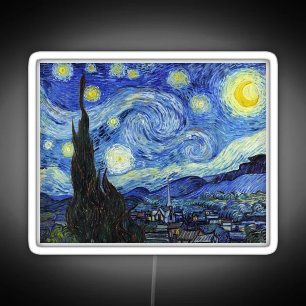 Vincent Van Gogh Starry Night RGB Neon Sign