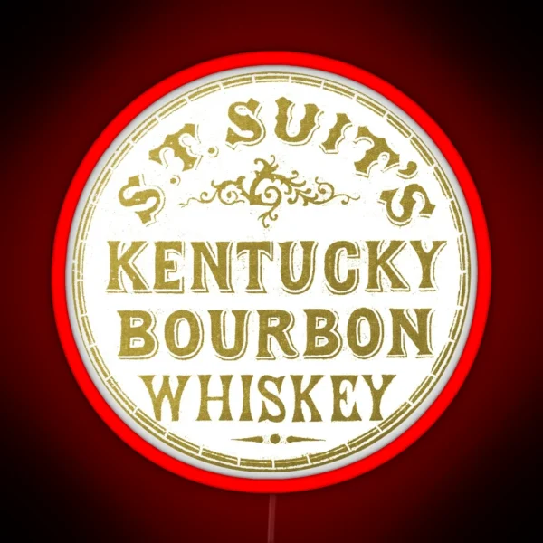 Vintage 1862 S T Suit S Kentucky Bourbon Whiskey RGB Neon Sign
