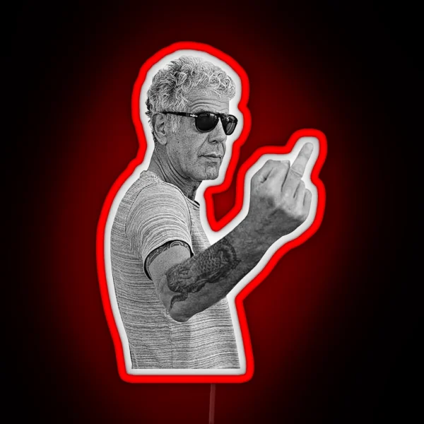 Vintage Anthony Bourdain RGB Neon Sign