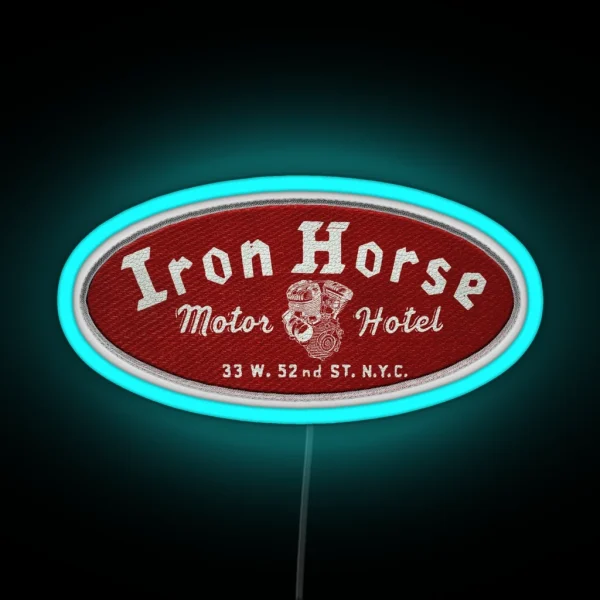 Vintage Biker Bar RGB Neon Sign