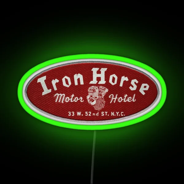 Vintage Biker Bar RGB Neon Sign