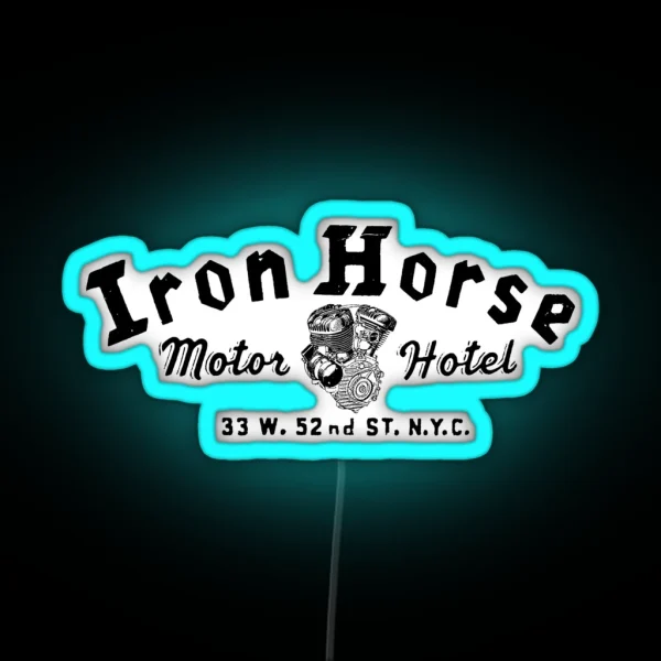 Vintage Biker Inn RGB Neon Sign