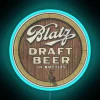 Retro Blatz Brewery Sign Neon Artwork Milwaukee Wisconsin USA Beer Nostalgia