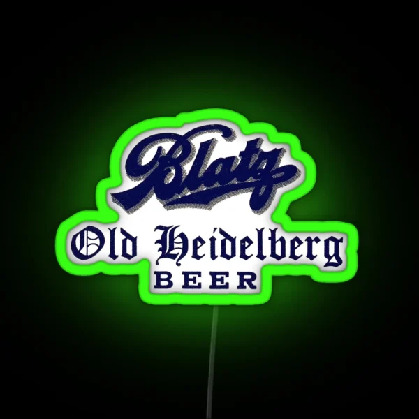 Vintage Blatz Old Heidelberg Beer Blatz Brewing Co RGB Neon Sign