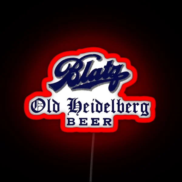Vintage Blatz Old Heidelberg Beer Blatz Brewing Co RGB Neon Sign