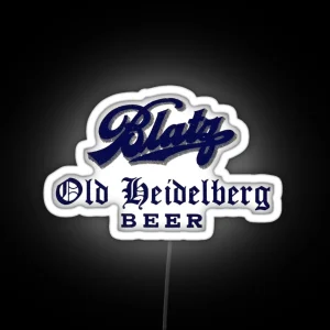 Vintage Blatz Old Heidelberg Beer Blatz Brewing Co Milwaukee Wisconsin RGB Neon Sign