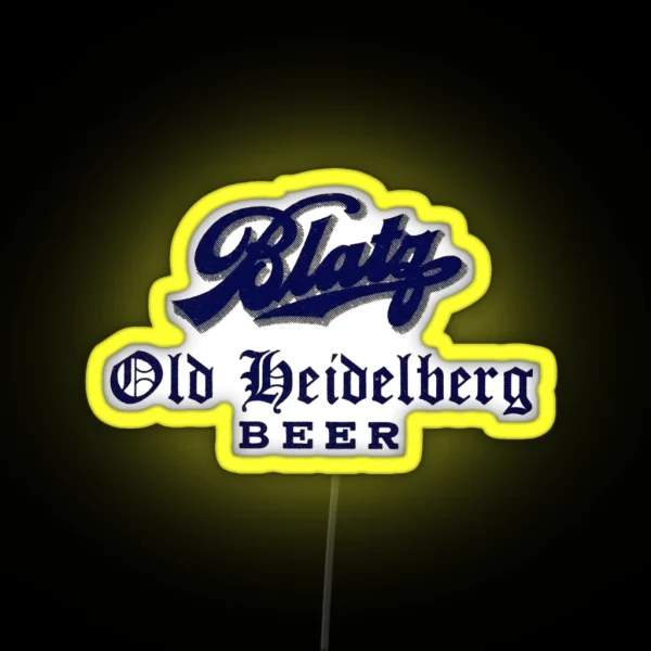 Vintage Blatz Old Heidelberg Beer Blatz Brewing Co RGB Neon Sign