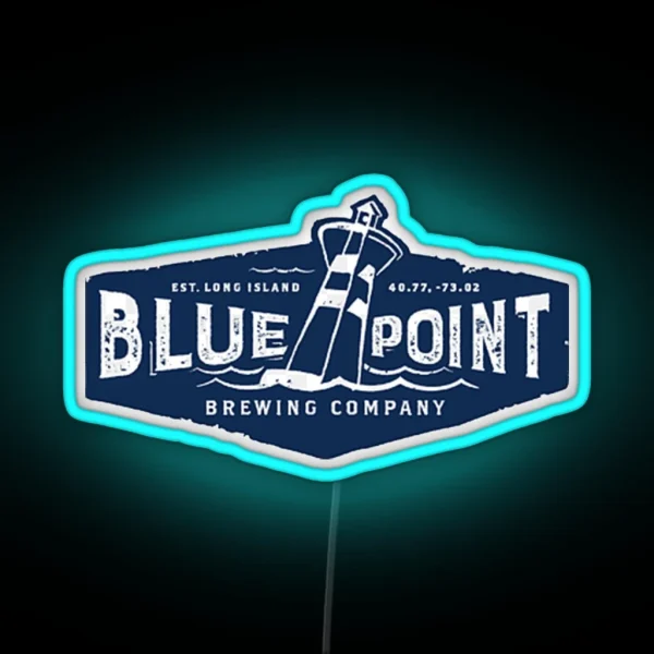 Vintage Blue Point Brewing Company Beer Led RGB Neon Sign