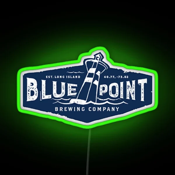 Vintage Blue Point Brewing Company Beer Led RGB Neon Sign