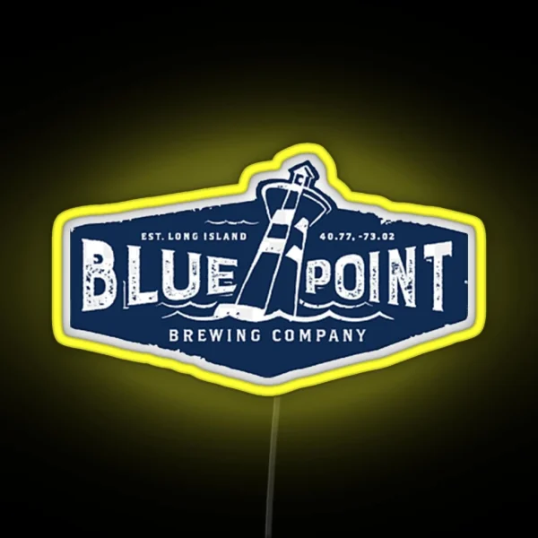 Vintage Blue Point Brewing Company Beer Led RGB Neon Sign