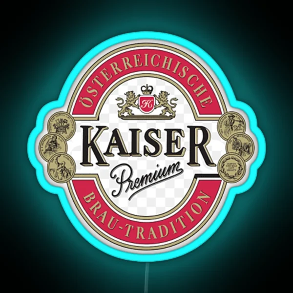 Vintage Brauerei Wieselburg Henninger Kaiser RGB Neon Sign