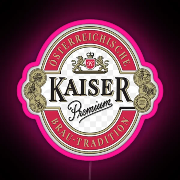 Vintage Brauerei Wieselburg Henninger Kaiser RGB Neon Sign