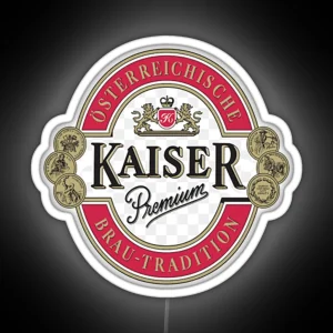 Vintage Brauerei Wieselburg Henninger Kaiser Premium Bier Led RGB Neon Sign