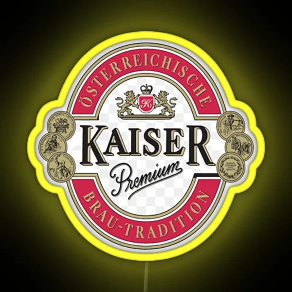 Vintage Brauerei Wieselburg Henninger Kaiser RGB Neon Sign