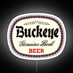 Vintage Buckeye Bock Beer Buckeye Brewing Company Toledo Ohio RGB Neon Sign