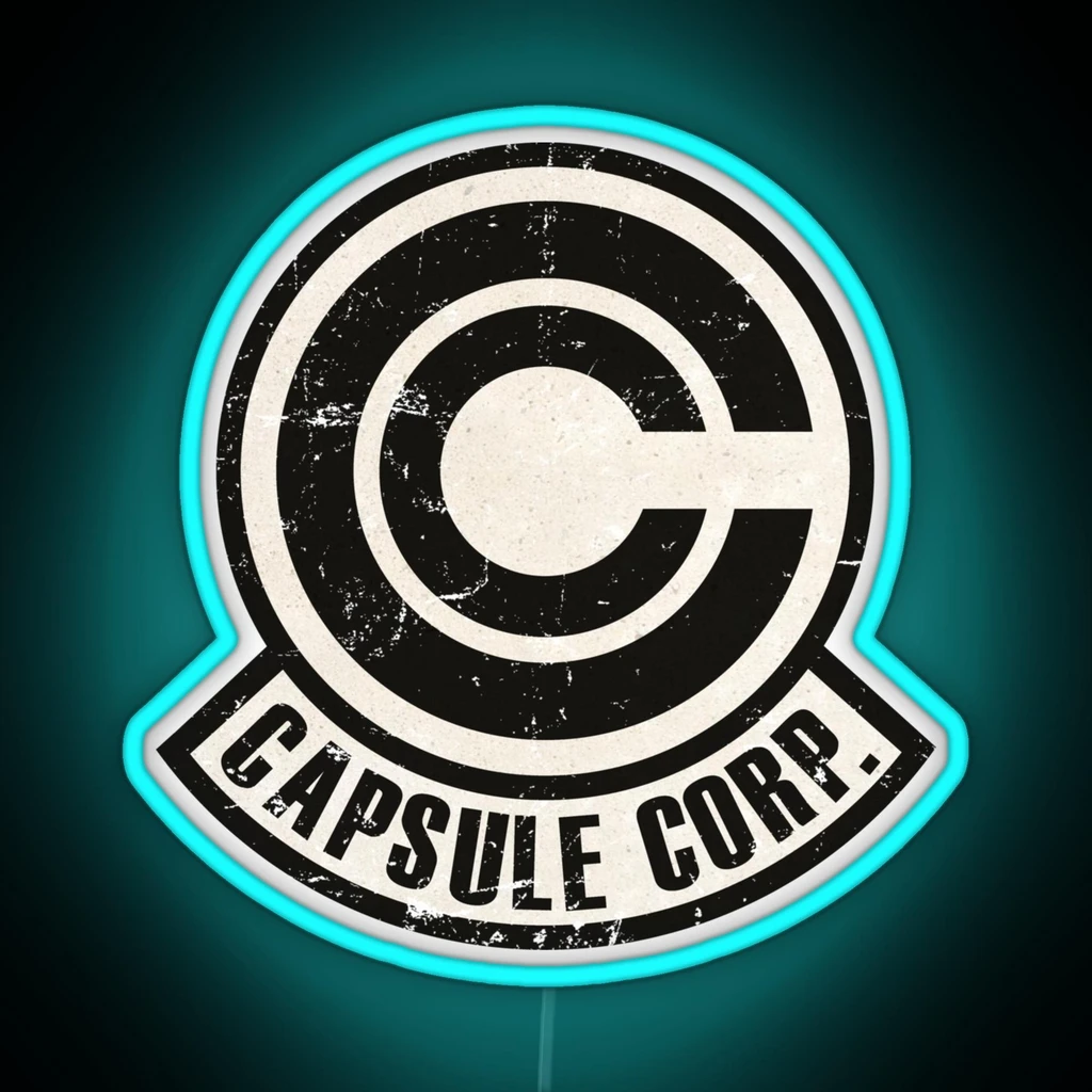 Vintage Capsule Corp Original Logo RGB Neon Sign