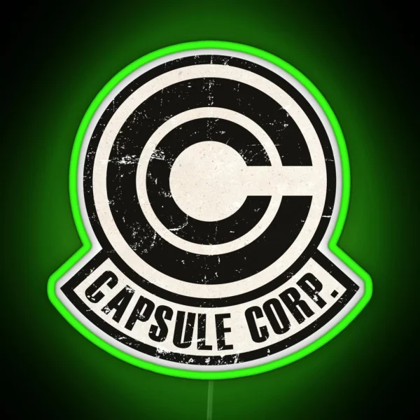 Vintage Capsule Corp Original Logo RGB Neon Sign