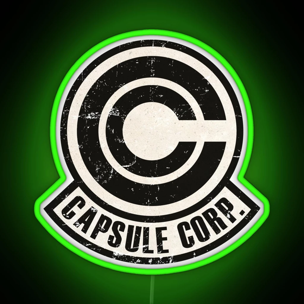Vintage Capsule Corp Original Logo RGB Neon Sign