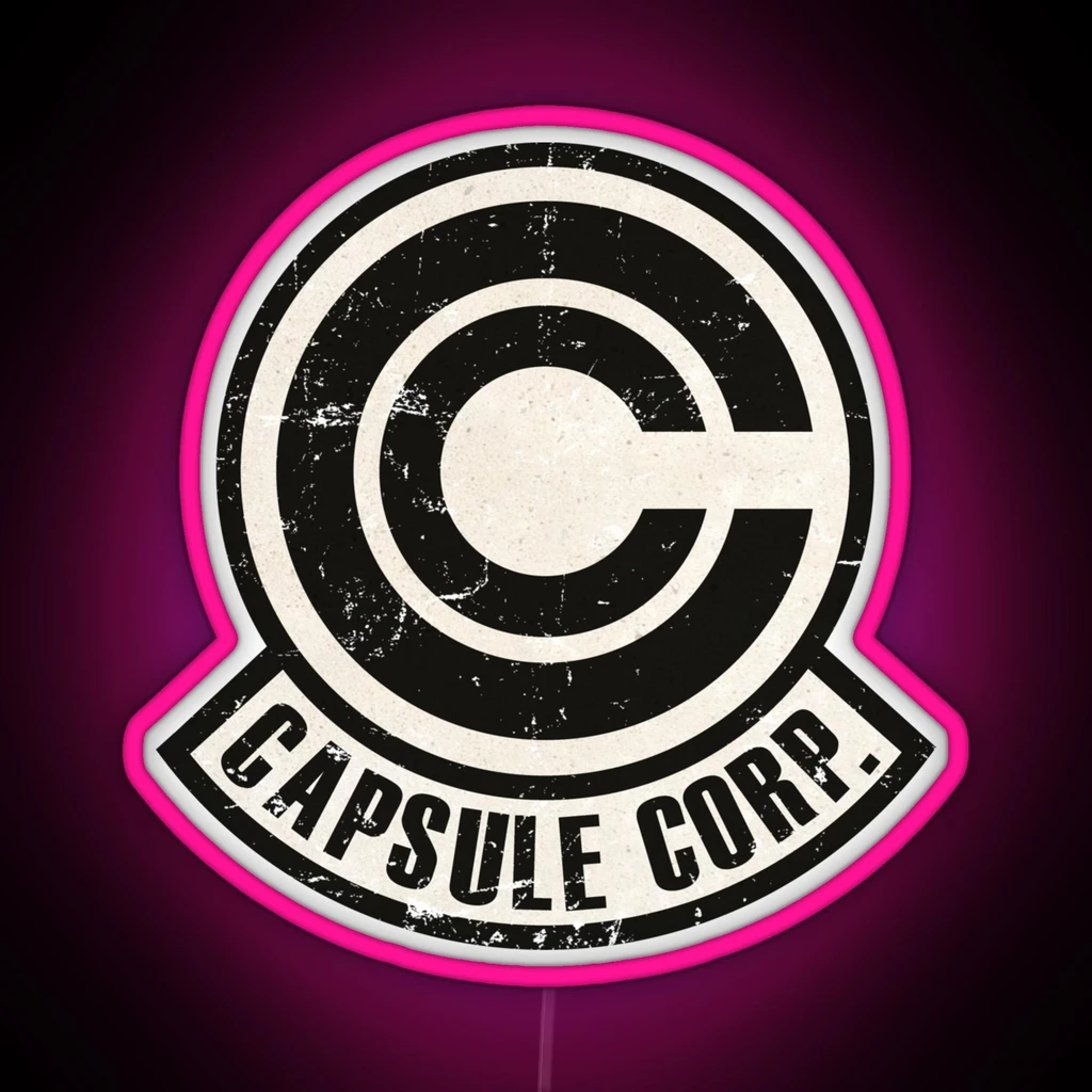Vintage Capsule Corp Original Logo RGB Neon Sign