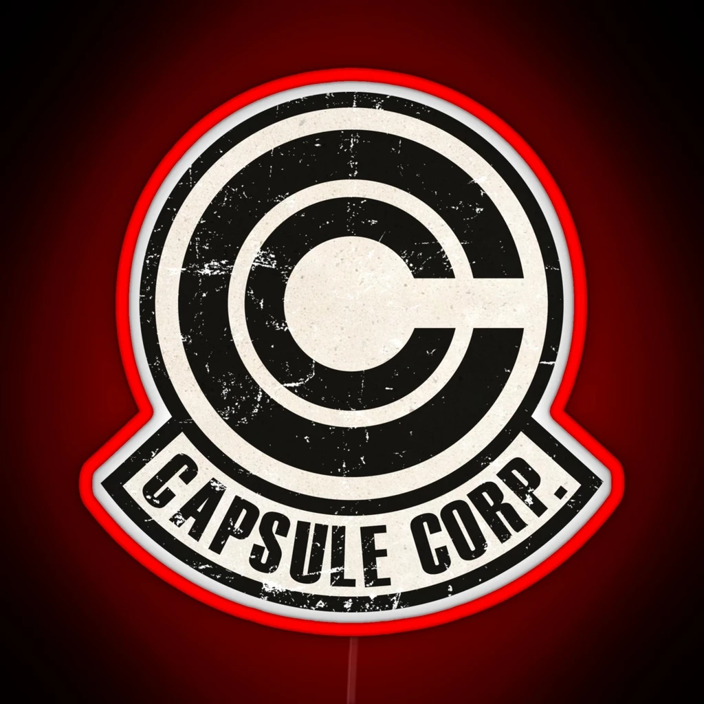 Vintage Capsule Corp Original Logo RGB Neon Sign