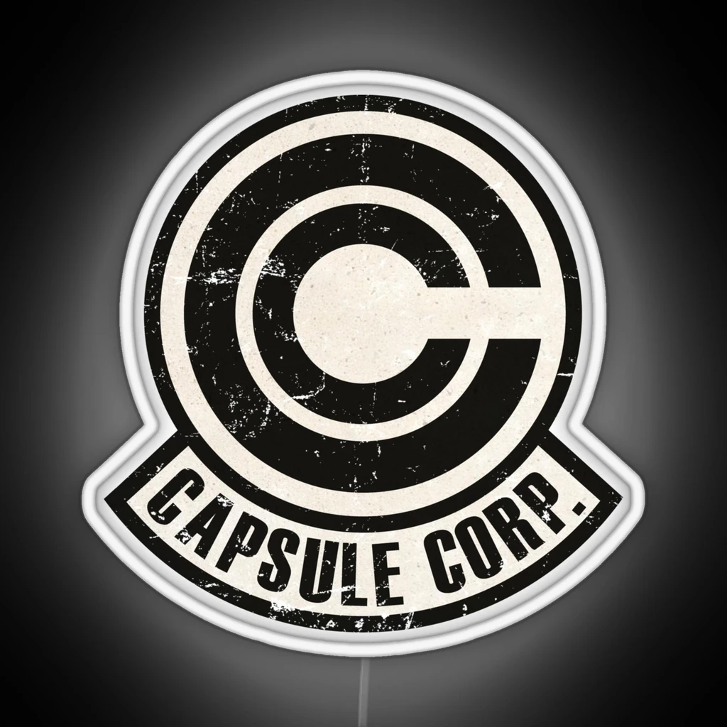 Vintage Capsule Corp Original Logo RGB Neon Sign