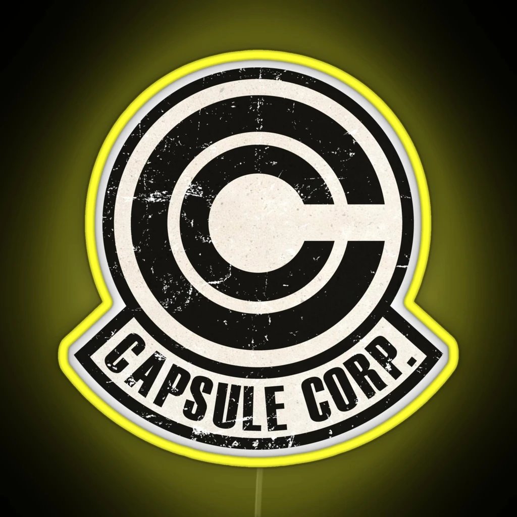 Vintage Capsule Corp Original Logo RGB Neon Sign