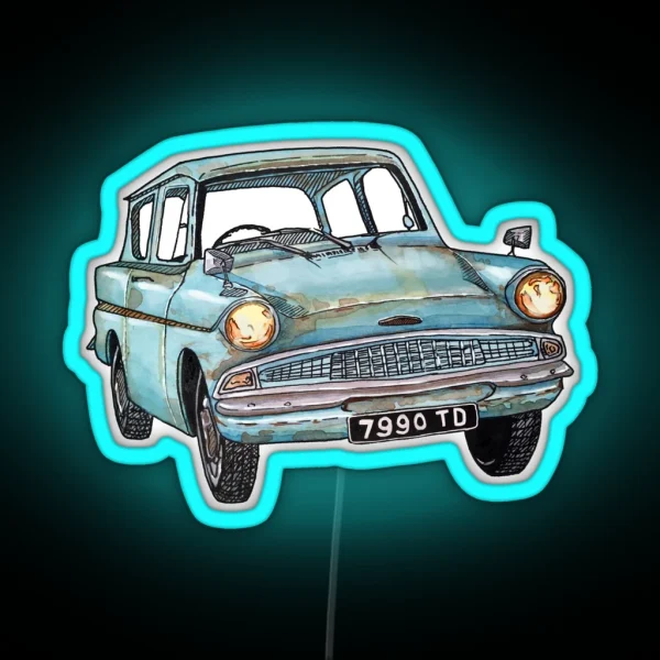 Vintage Car RGB Neon Sign