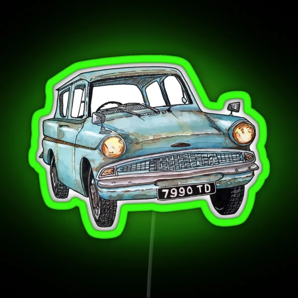 Vintage Car RGB Neon Sign