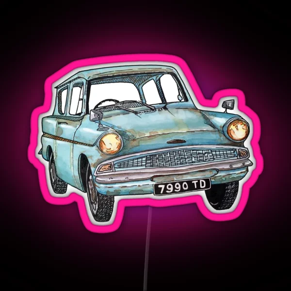 Vintage Car RGB Neon Sign