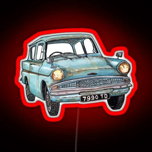 Vintage Car RGB Neon Sign
