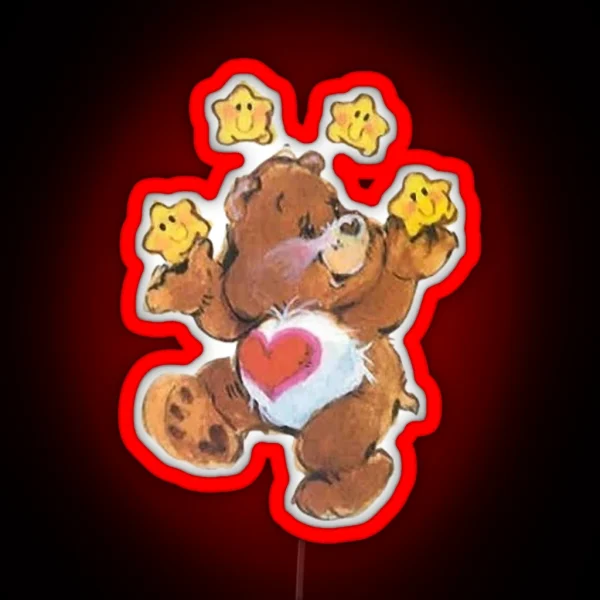 Vintage Care Bears RGB Neon Sign